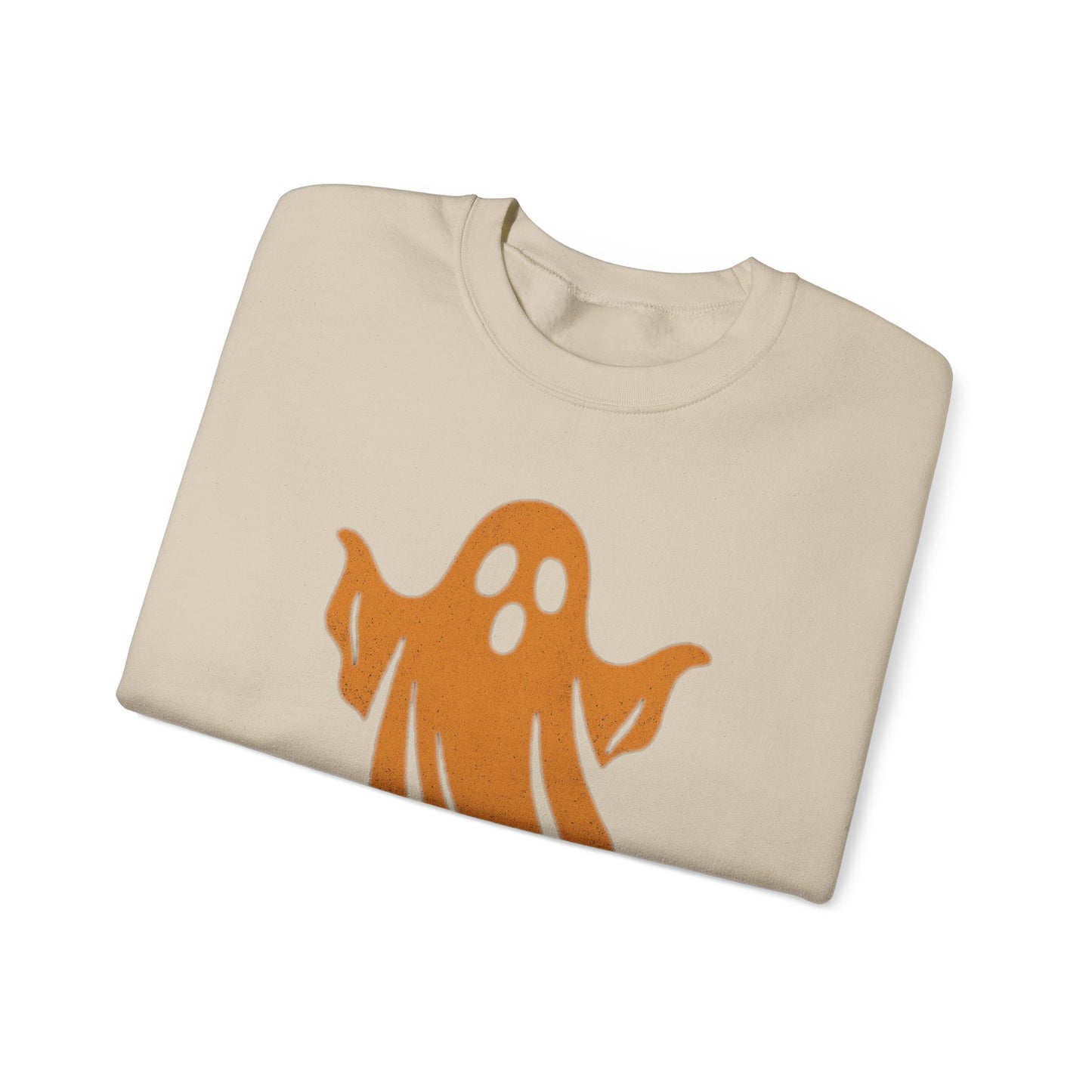 Boo! Ghost Sweatshirt for Halloween Fun, Cozy Crewneck for Fall Celebrations, Perfect Gift for Haunted Days