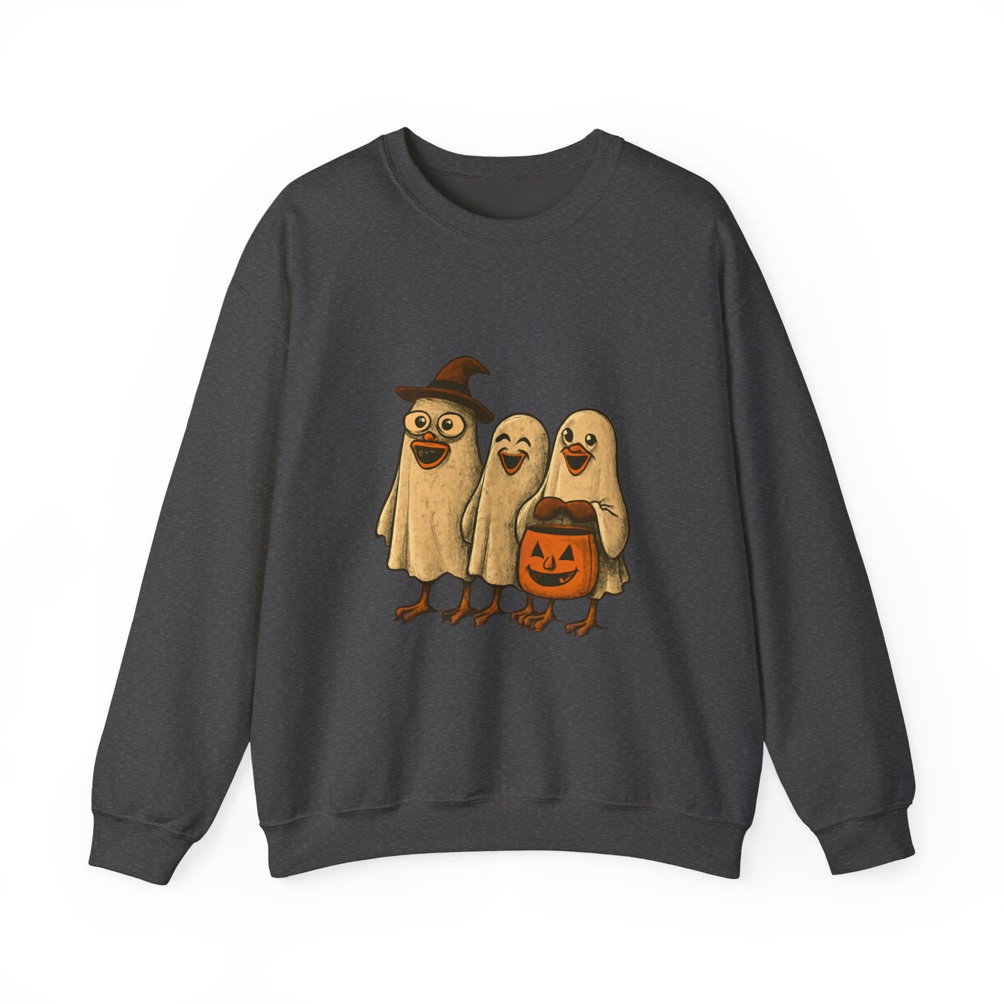 Halloween Bird Costume Sweatshirt, Cute Bird Trio Shirt, Spooky Fun Halloween Apparel, Funny Bird Halloween Design, Trick or Treat Sweatshirt
