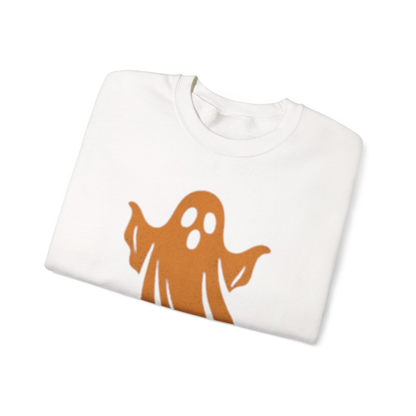 Boo! Ghost Sweatshirt for Halloween Fun, Cozy Crewneck for Fall Celebrations, Perfect Gift for Haunted Days