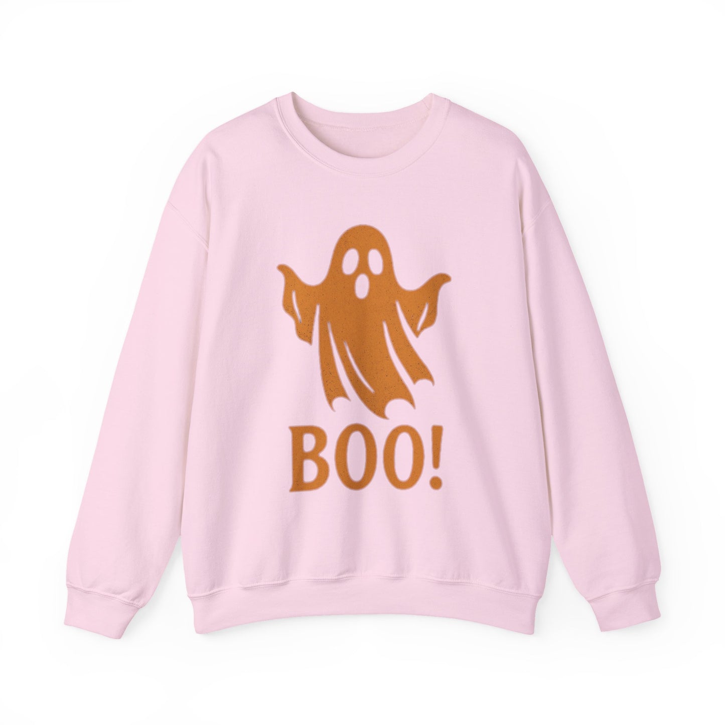 Boo! Ghost Sweatshirt for Halloween Fun, Cozy Crewneck for Fall Celebrations, Perfect Gift for Haunted Days
