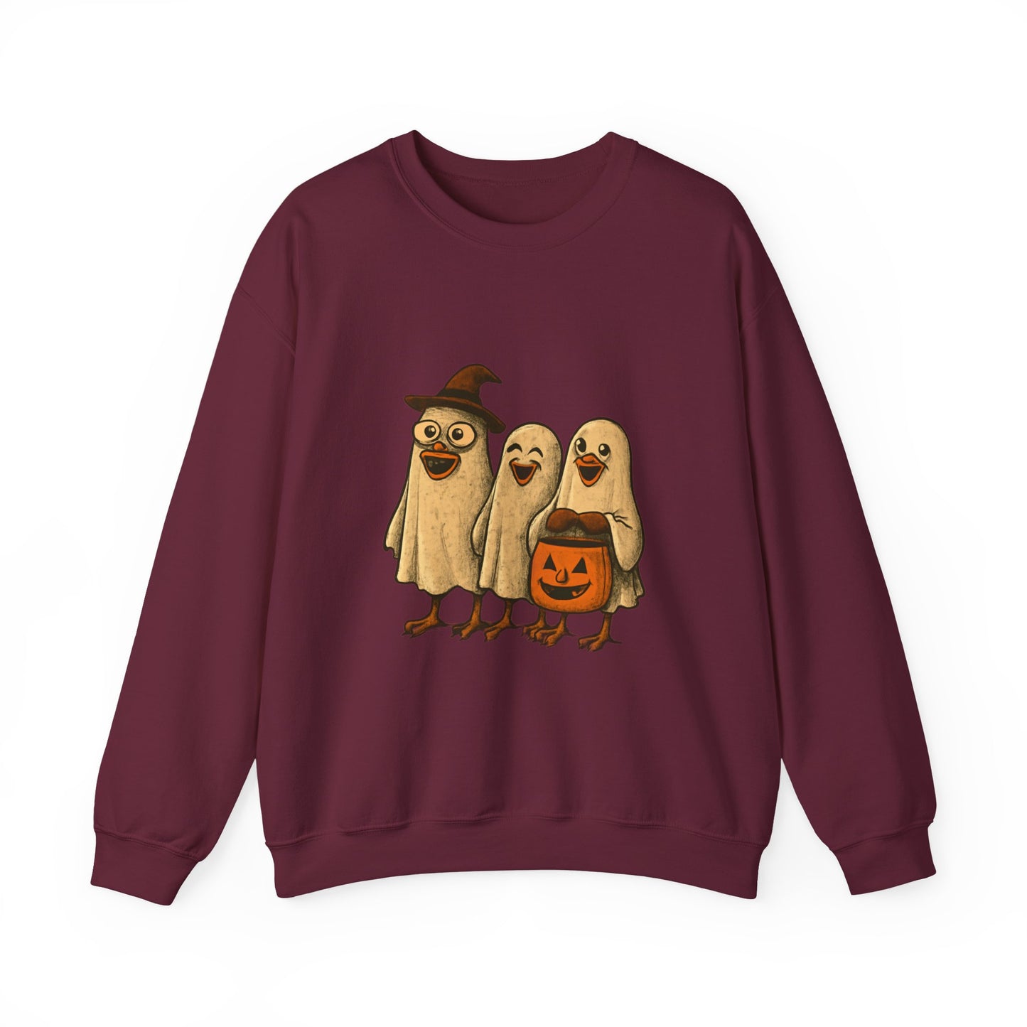 Halloween Bird Costume Sweatshirt, Cute Bird Trio Shirt, Spooky Fun Halloween Apparel, Funny Bird Halloween Design, Trick or Treat Sweatshirt