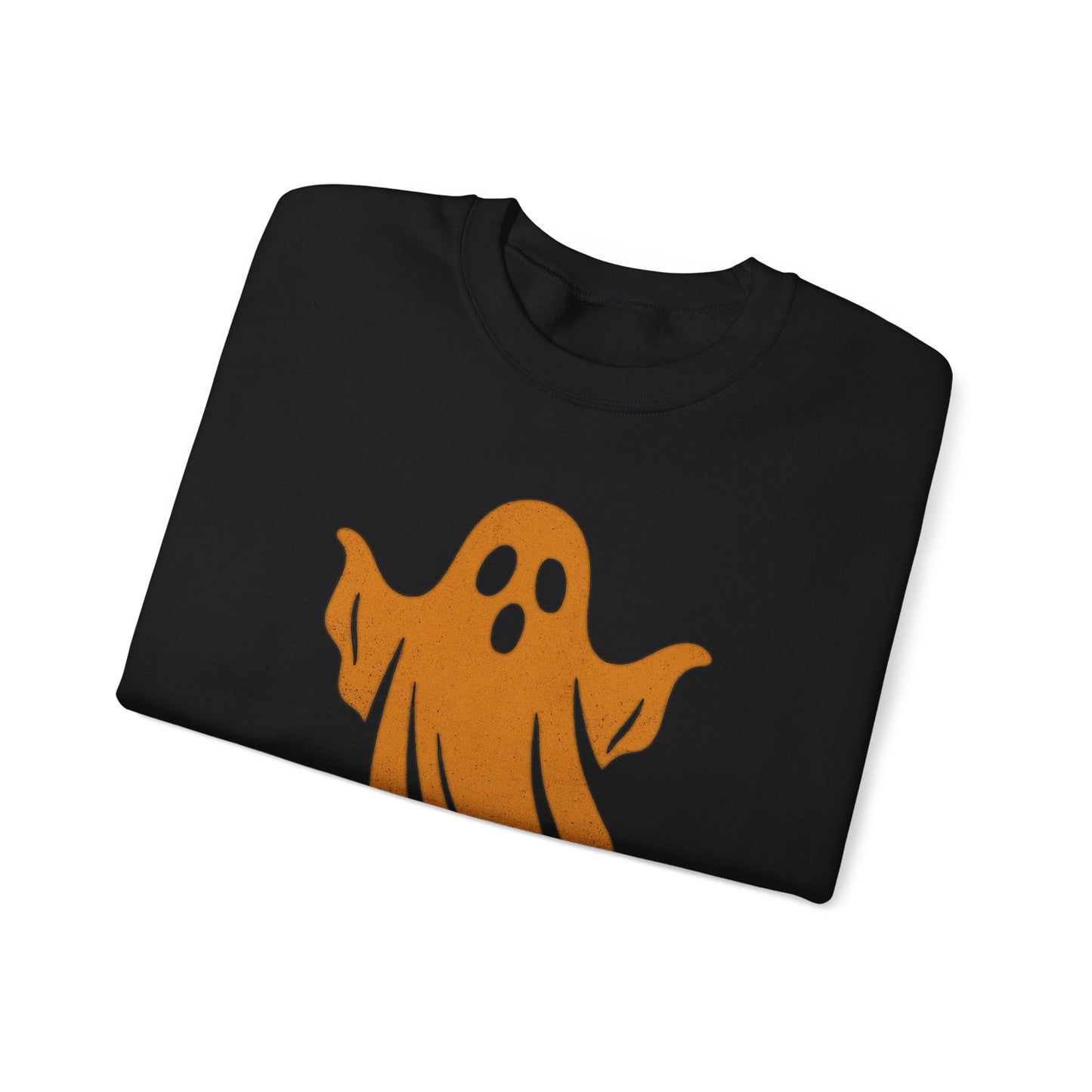 Boo! Ghost Sweatshirt for Halloween Fun, Cozy Crewneck for Fall Celebrations, Perfect Gift for Haunted Days
