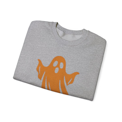 Boo! Ghost Sweatshirt for Halloween Fun, Cozy Crewneck for Fall Celebrations, Perfect Gift for Haunted Days