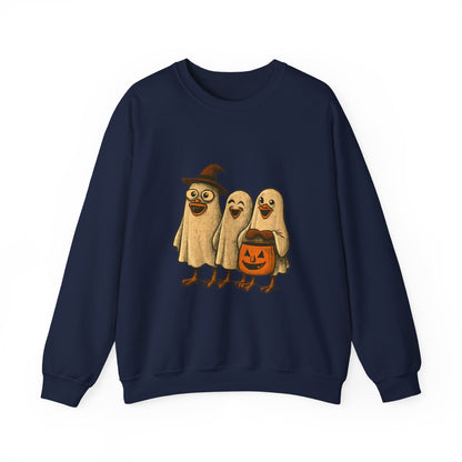Halloween Bird Costume Sweatshirt, Cute Bird Trio Shirt, Spooky Fun Halloween Apparel, Funny Bird Halloween Design, Trick or Treat Sweatshirt