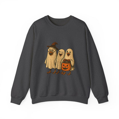 Halloween Bird Costume Sweatshirt, Cute Bird Trio Shirt, Spooky Fun Halloween Apparel, Funny Bird Halloween Design, Trick or Treat Sweatshirt