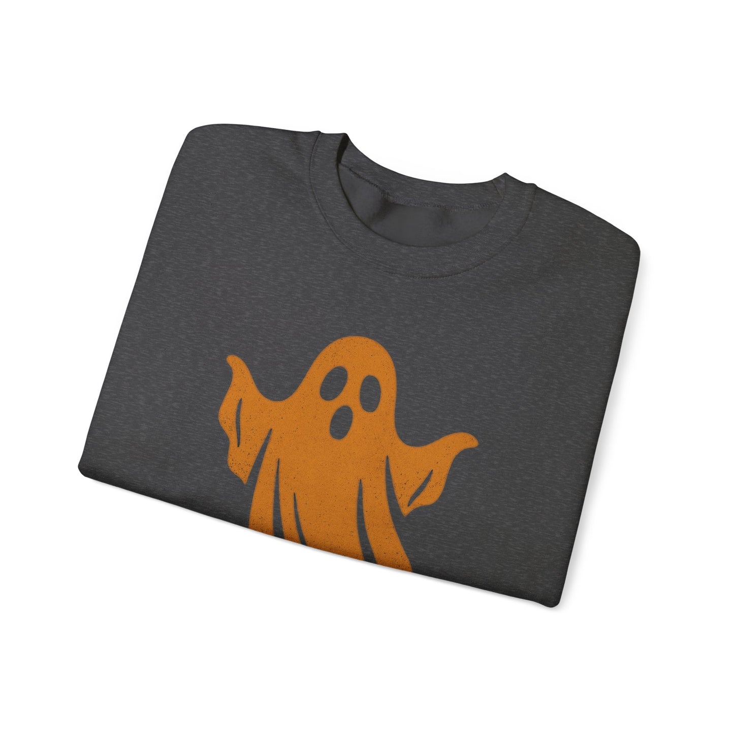 Boo! Ghost Sweatshirt for Halloween Fun, Cozy Crewneck for Fall Celebrations, Perfect Gift for Haunted Days