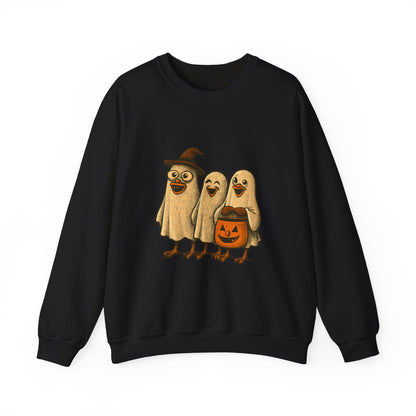 Halloween Bird Costume Sweatshirt, Cute Bird Trio Shirt, Spooky Fun Halloween Apparel, Funny Bird Halloween Design, Trick or Treat Sweatshirt
