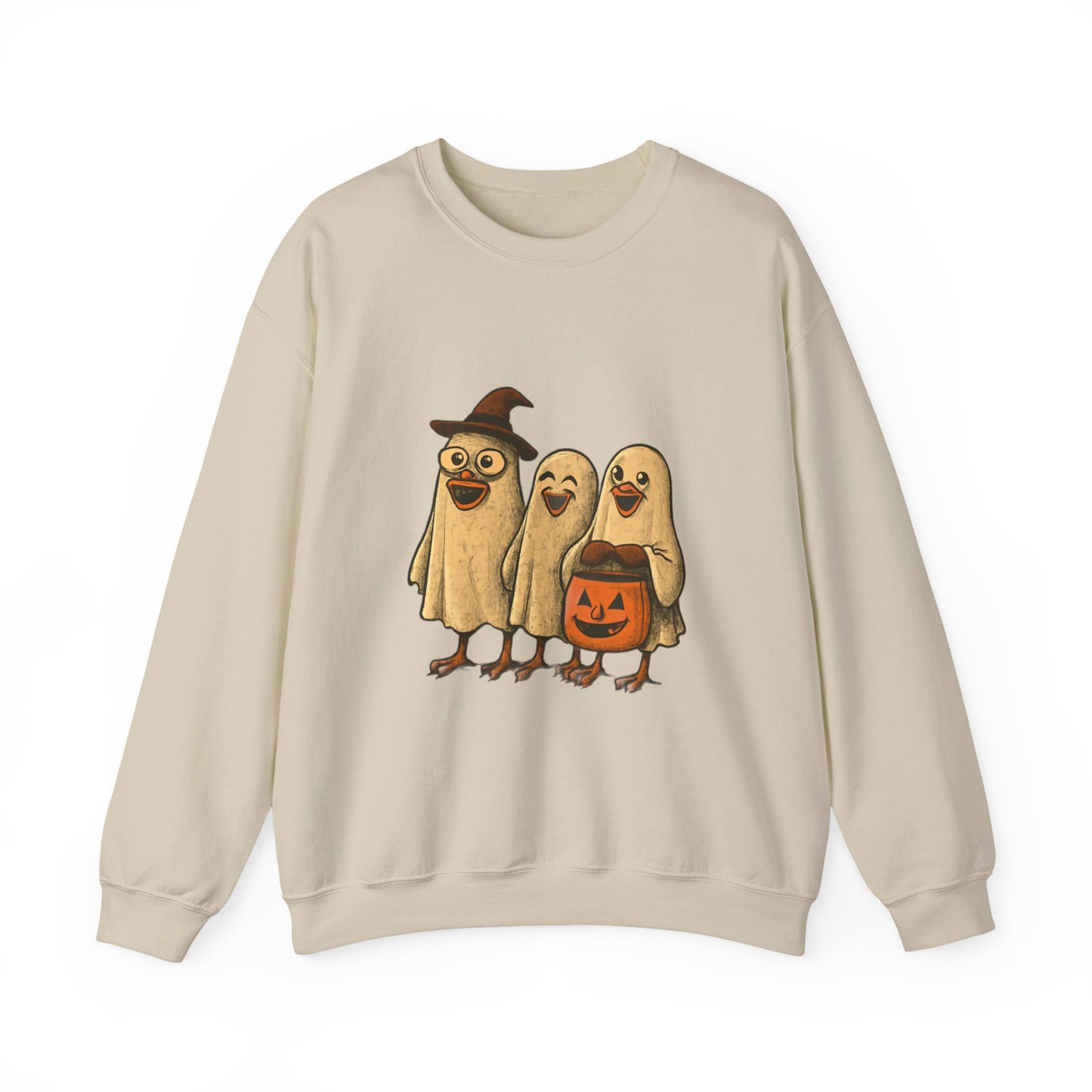 Halloween Bird Costume Sweatshirt, Cute Bird Trio Shirt, Spooky Fun Halloween Apparel, Funny Bird Halloween Design, Trick or Treat Sweatshirt