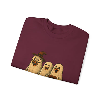 Halloween Bird Costume Sweatshirt, Cute Bird Trio Shirt, Spooky Fun Halloween Apparel, Funny Bird Halloween Design, Trick or Treat Sweatshirt