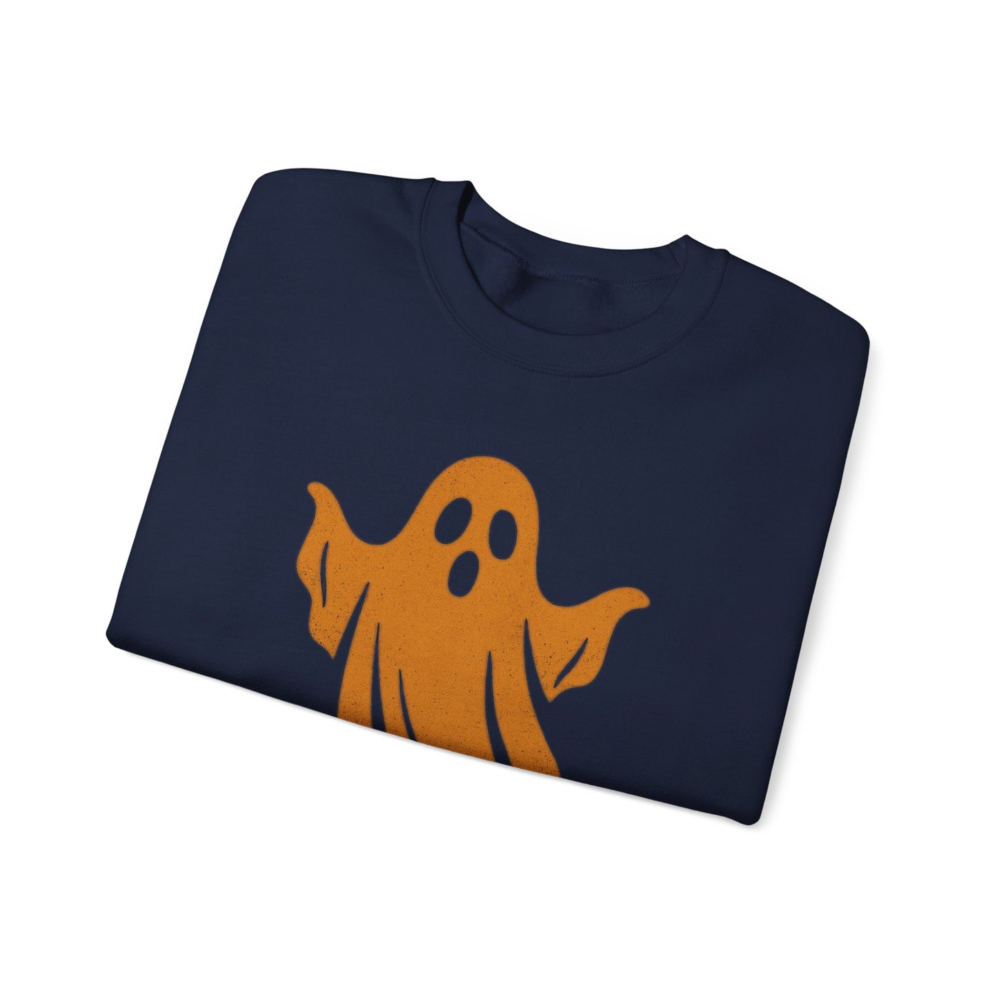 Boo! Ghost Sweatshirt for Halloween Fun, Cozy Crewneck for Fall Celebrations, Perfect Gift for Haunted Days