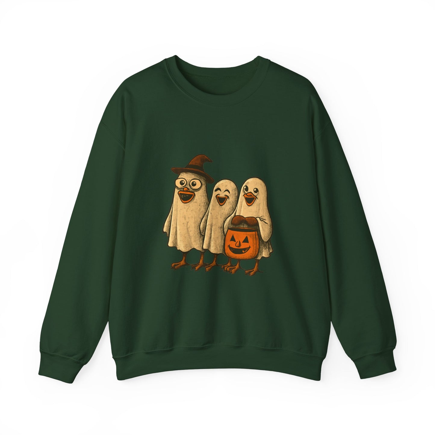 Halloween Bird Costume Sweatshirt, Cute Bird Trio Shirt, Spooky Fun Halloween Apparel, Funny Bird Halloween Design, Trick or Treat Sweatshirt