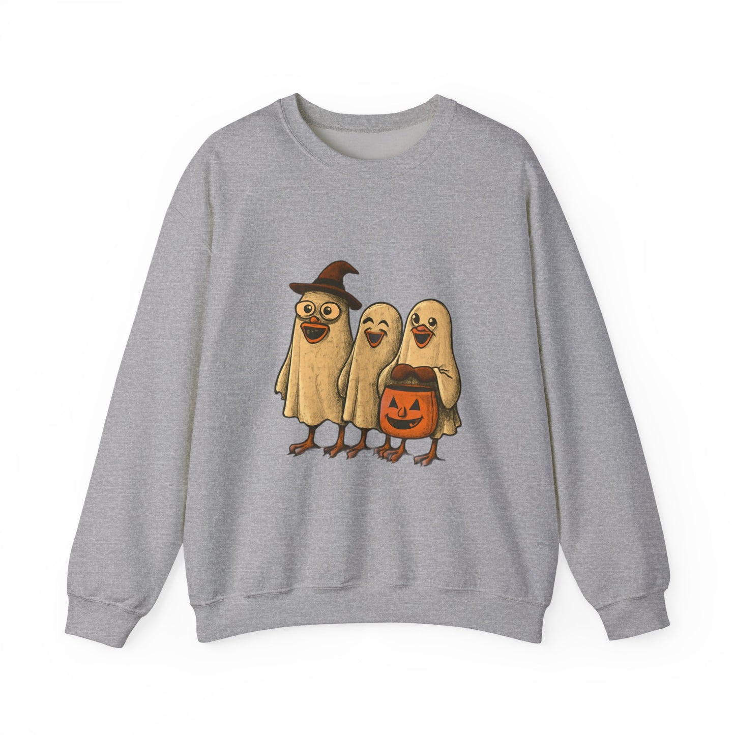 Halloween Bird Costume Sweatshirt, Cute Bird Trio Shirt, Spooky Fun Halloween Apparel, Funny Bird Halloween Design, Trick or Treat Sweatshirt
